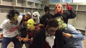 Los jugadores del Barcelona celebraron Halloween