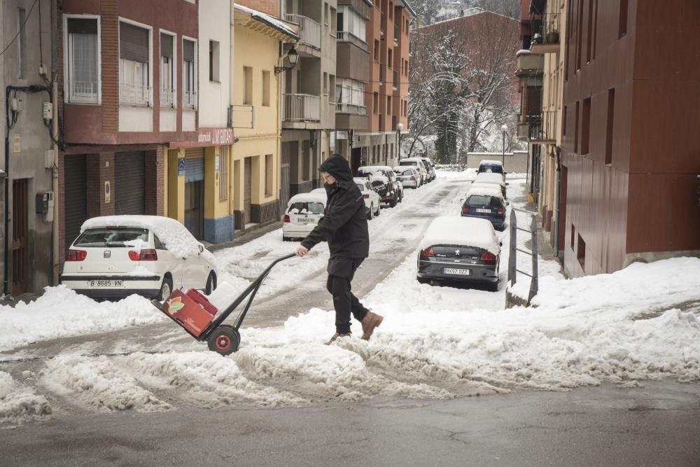 Fotos de la nevada a la Catalunya Central