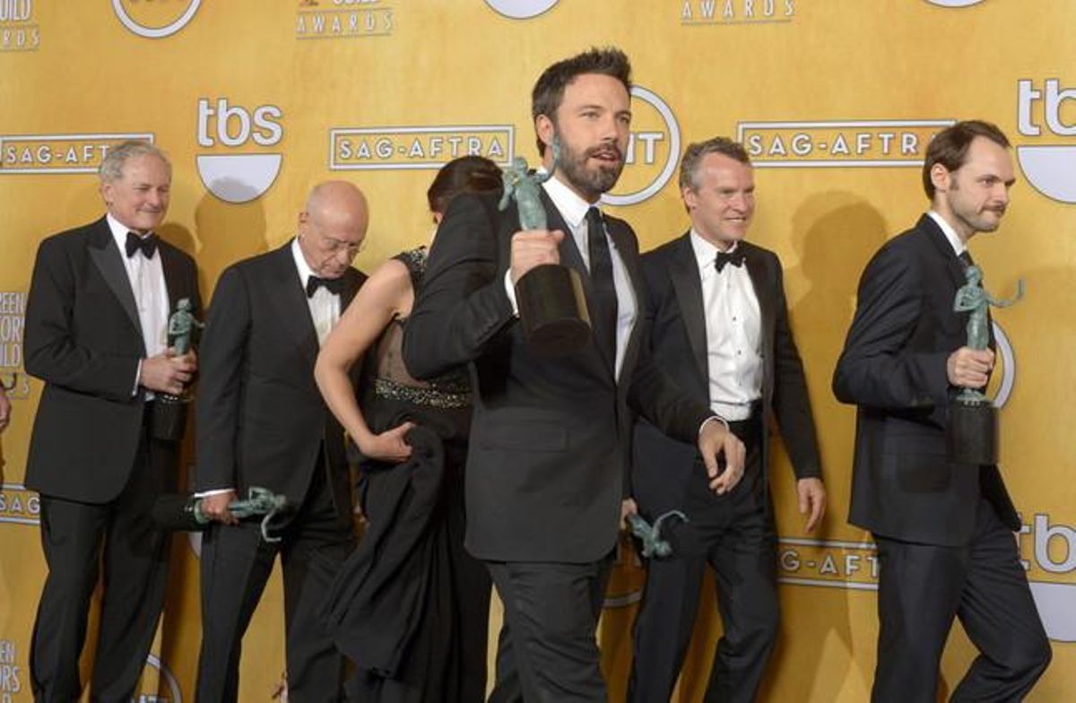 Ben Affleck, eufòric, a la gala dels SAG, a Los Angeles. Ben Affleck, eufòric, a la gala dels SAG, a Los Angeles.