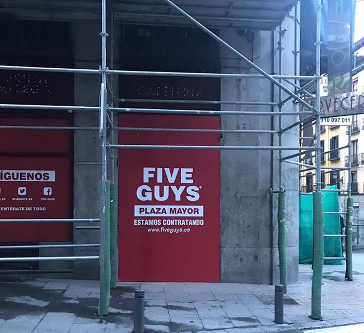El nuevo local de Five Guys en Madrid