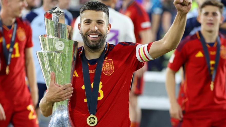 Jordi Alba se retira de la selección española