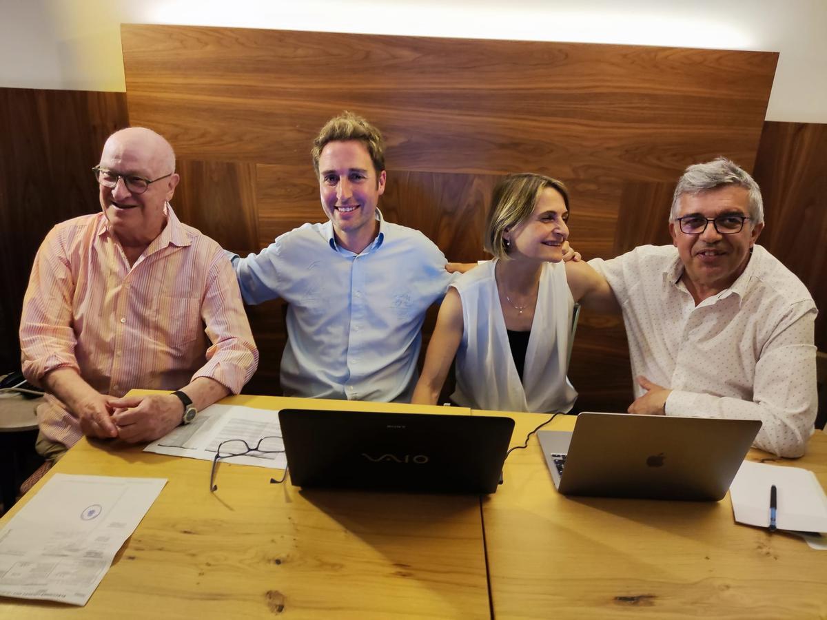 Marià Lorca, Jordi Masquef, Carme Martínez i Josep Maria Bernils.