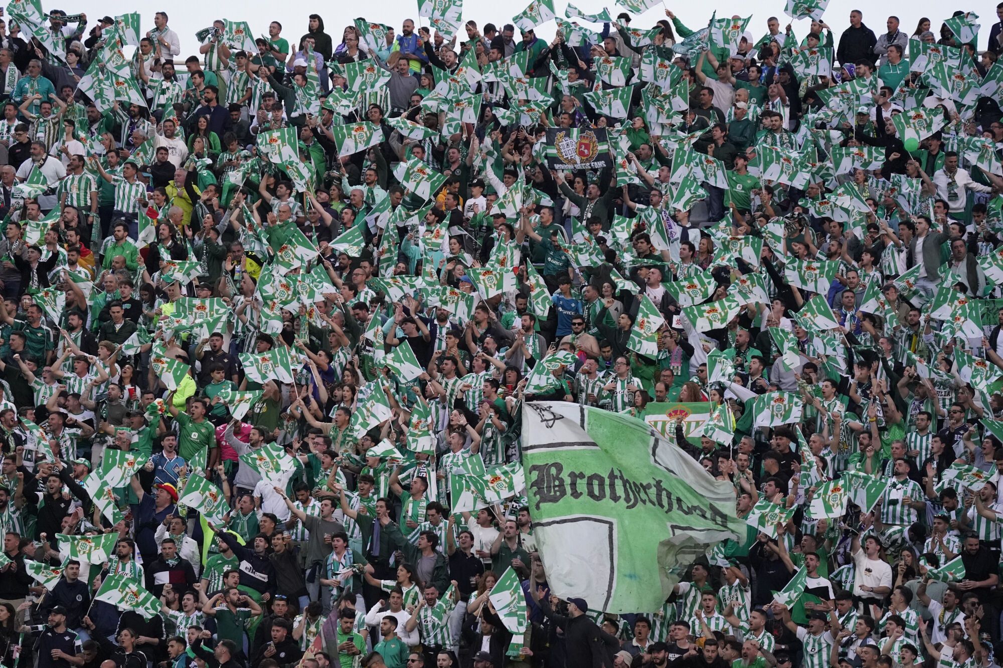 Betis’ supporters during the UEFA Conference League soccer match between Fiorentina and Betis at Artemio Franchi stadium in Florence, Italy - Thursday, May 08, 2025. (Photo by Marco Bucco/LaPresse )