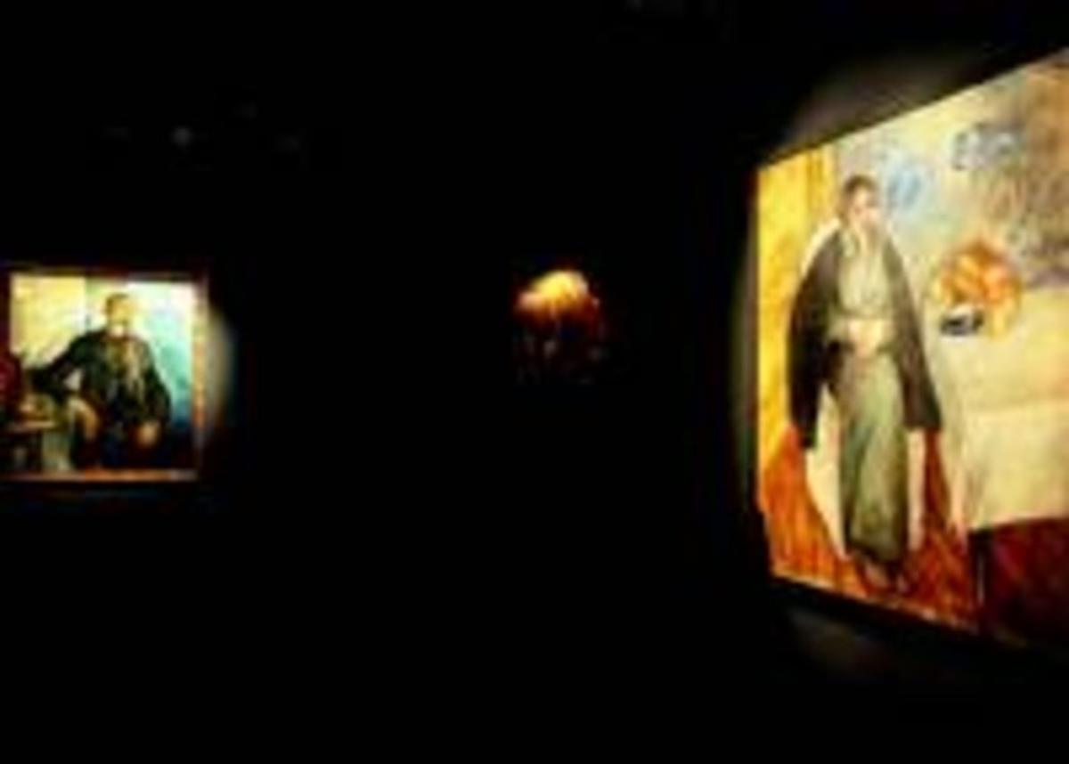 La mostra pictòrica està organitzada per àrees temàtiques.