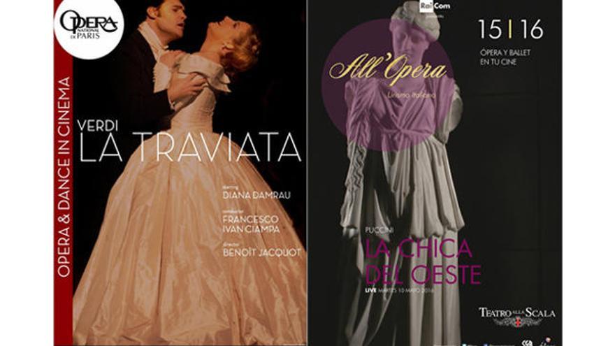 &#039;La chica del Oeste&#039; y &#039;La Traviata&#039;, en Aficine