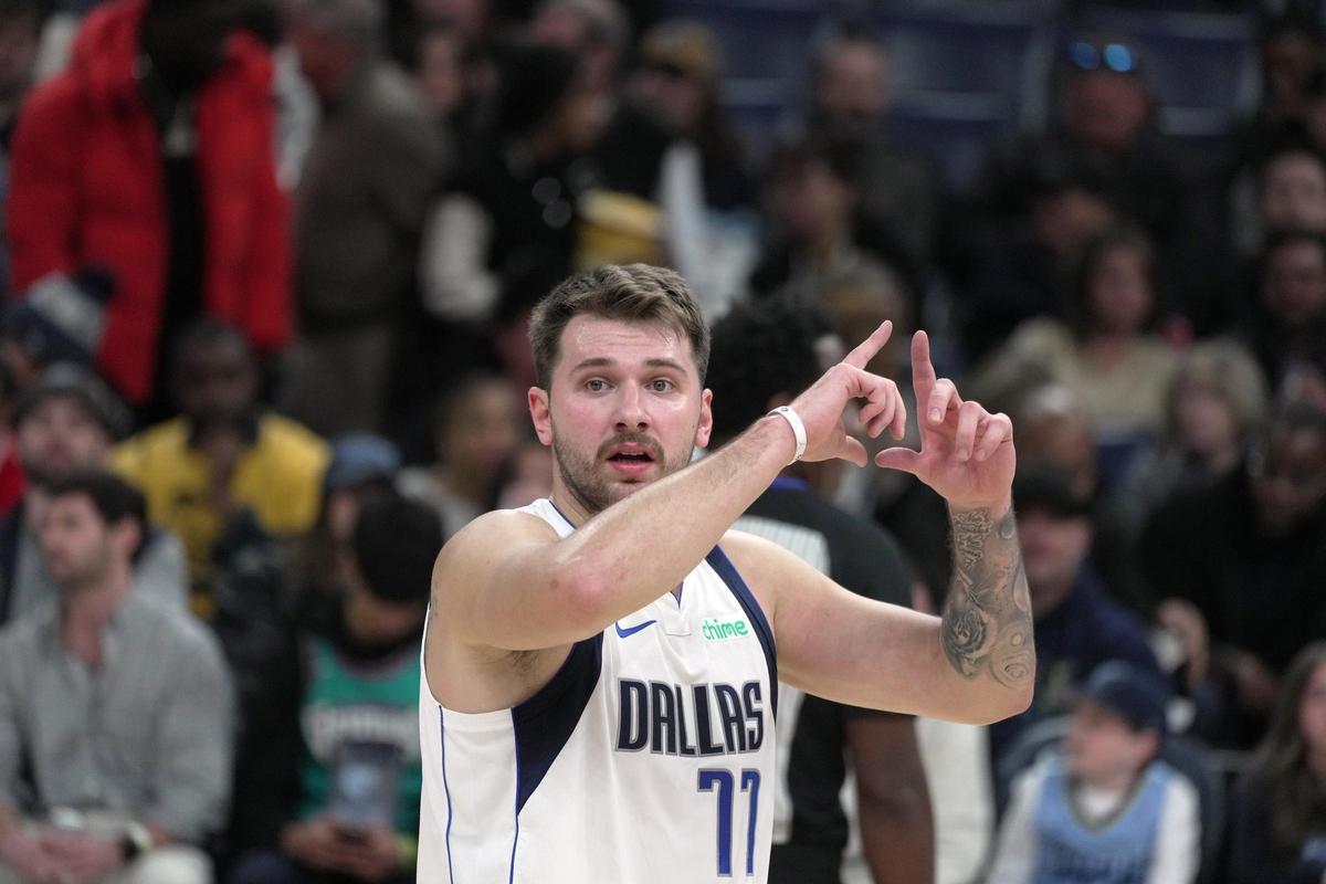 Doncic, en el último partido de Dallas.