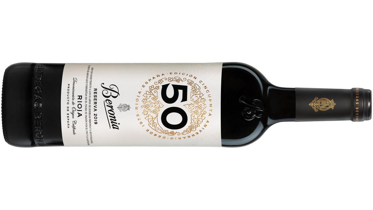 El vino Beronia Reserva 50 Aniversario (Bodegas Beronia).