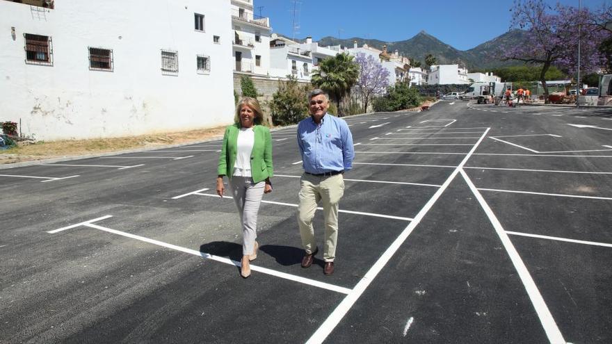 La alcaldesa del municipio malagueño de Marbella, Ángeles Muñoz, ha visitado este martes las obras