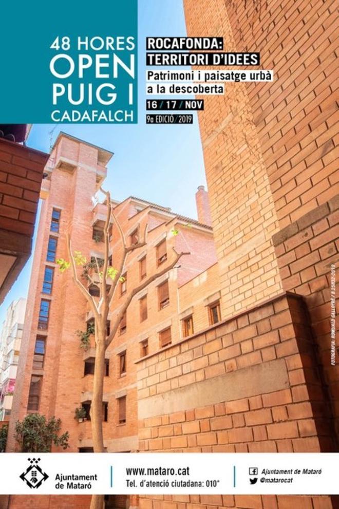 Cartel de la 9ª edición de las 48 horas Open Puig y Cadafalch de Mataró.