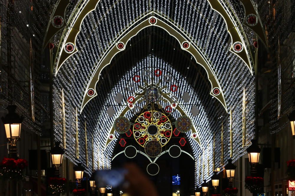 El encendido de las luces de Navidad de la calle Larios de 2018