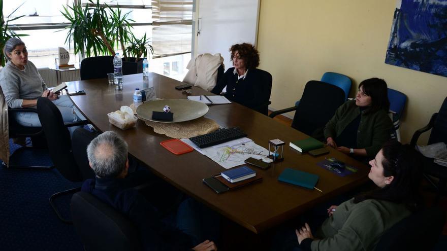 Junta de portavoces celebrada ayer en el salón de comisiones del Concello.