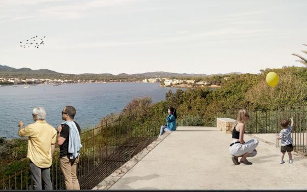 FOTOS | Así será el mirador de Portocolom en el solar donado por el profesor Grimalt