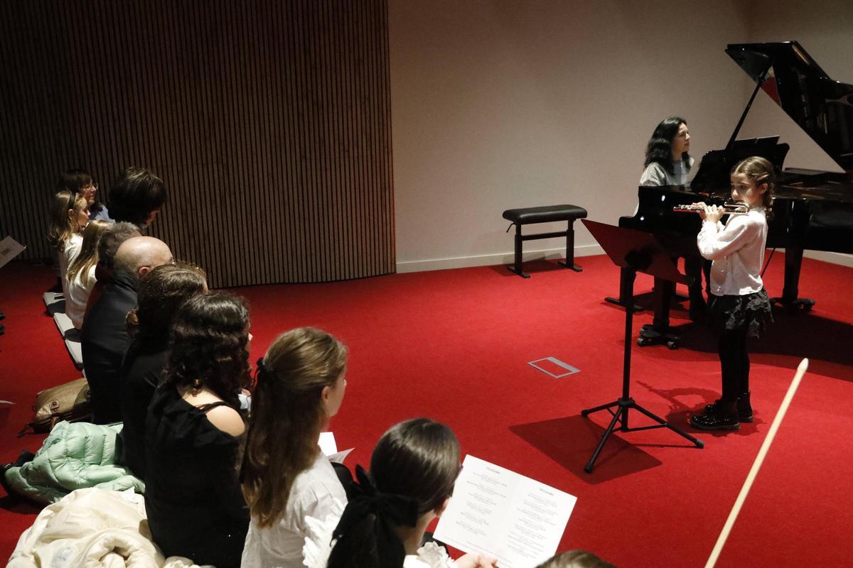Un reciente concierto en el conservatorio Julián Orbón, en la calle de La Ferrería.