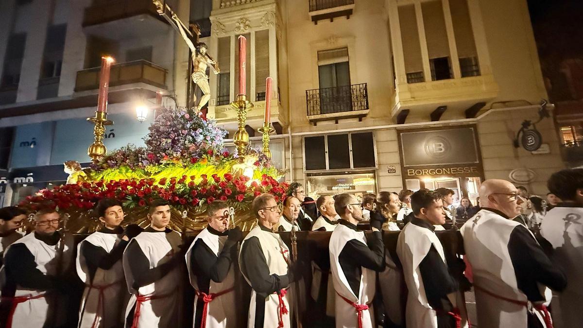 Cristo de la Reconciliación durante la procesión general del Viernes Santo en Elche