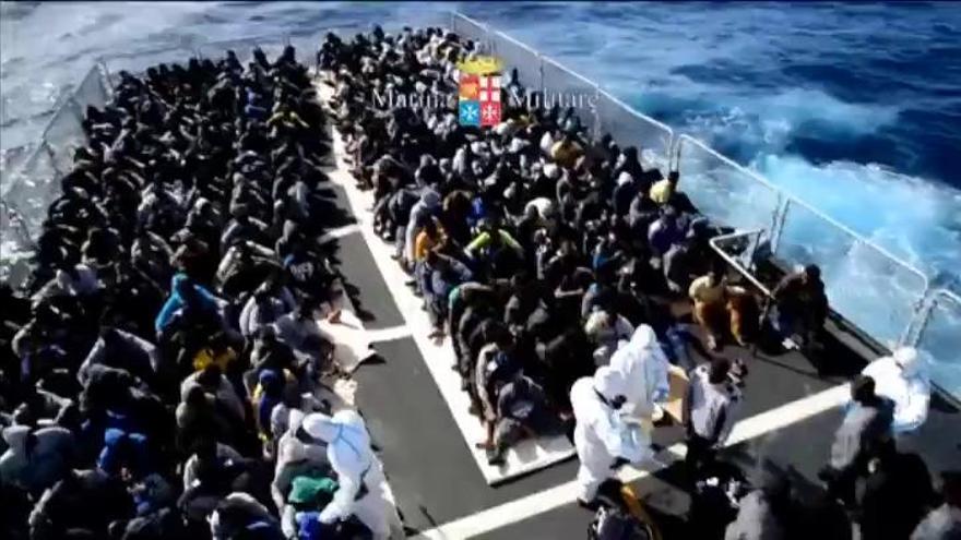 Interceptados frente a la costa italiana un centenar de inmigrantes