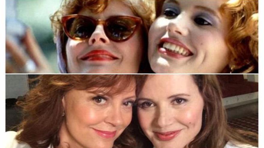 El &#039;selfie&#039; de las protagonistas de `Thelma y Louise´.