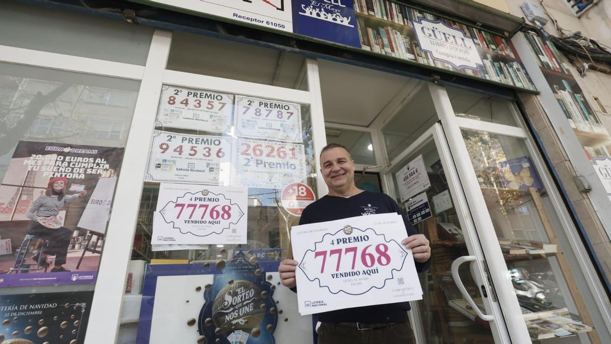 Los premiados en Mallorca con los premios de la Lotería de Navidad 2024