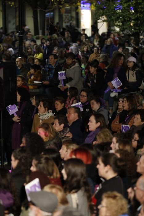 25N: Manifestación en Gijón contra la violencia de género