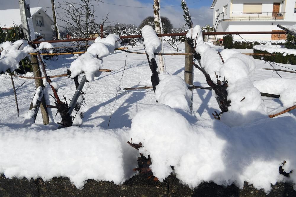 La nieve llega a la montaña de A Coruña