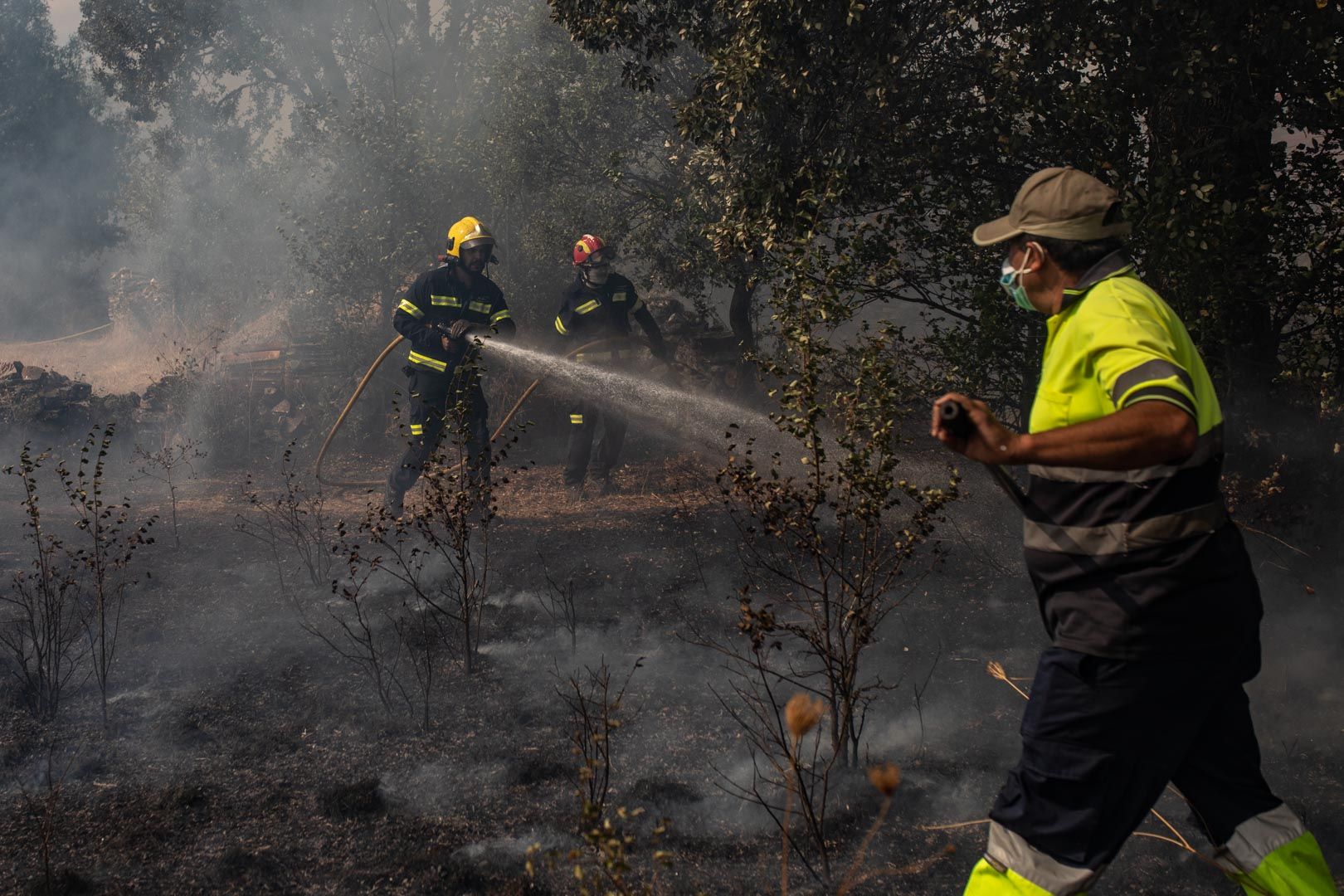 El incendio en Lober de Aliste, en diez imágenes