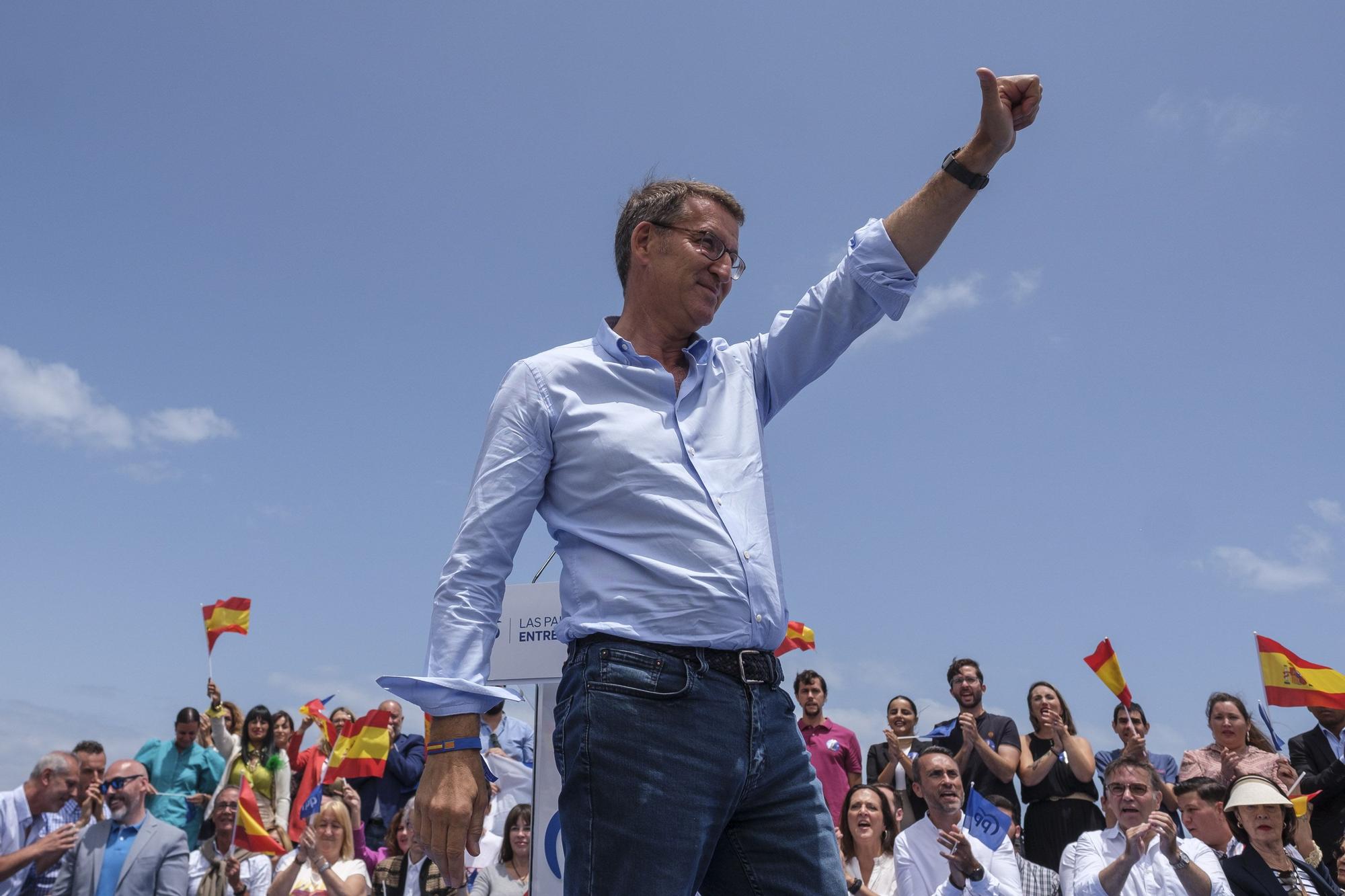 Visita de Alberto Núñez Feijóo a Las Palmas de Gran Canaria