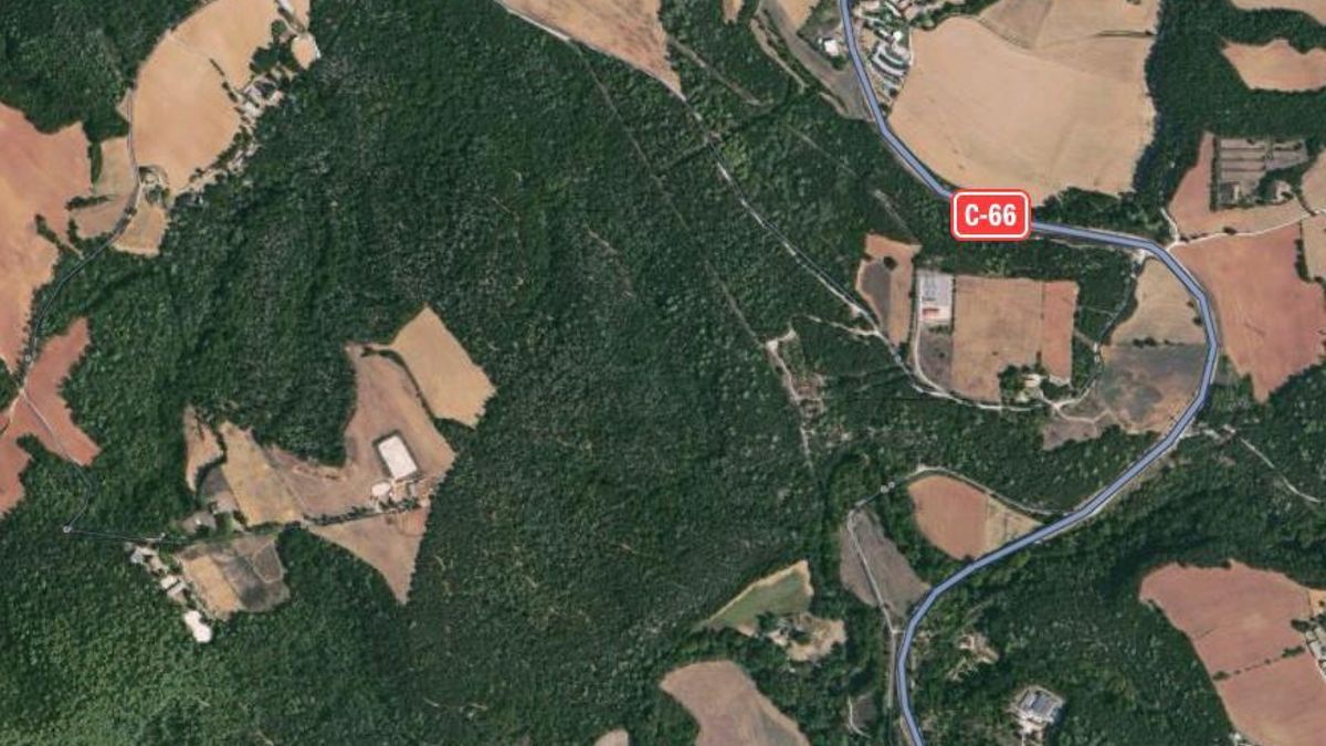 Ubicació proposada per instal·lar la planta de biogàs a Serinyà.