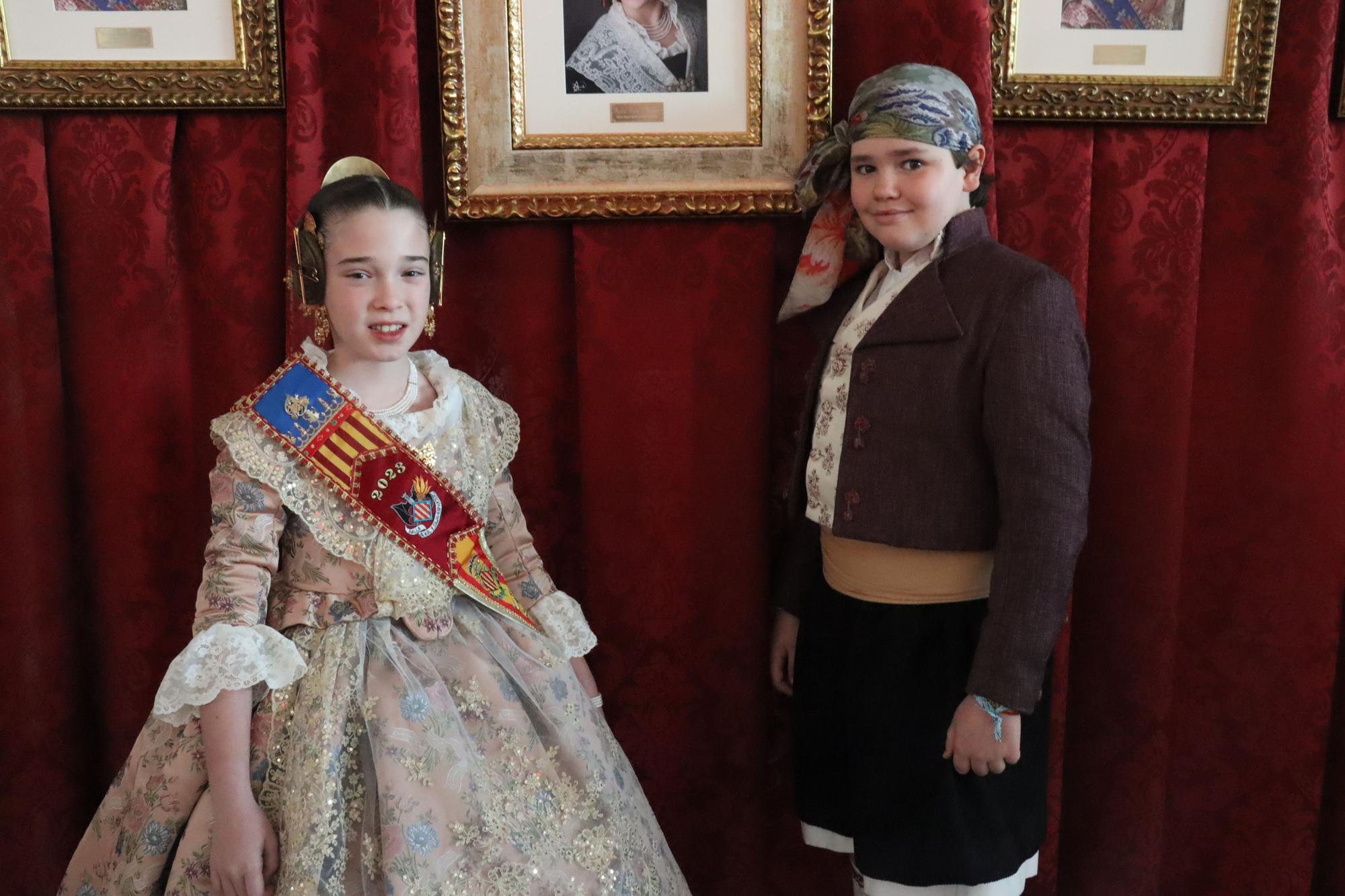 La "alfombra roja infantil" en la Exaltación de las Fallas 2023