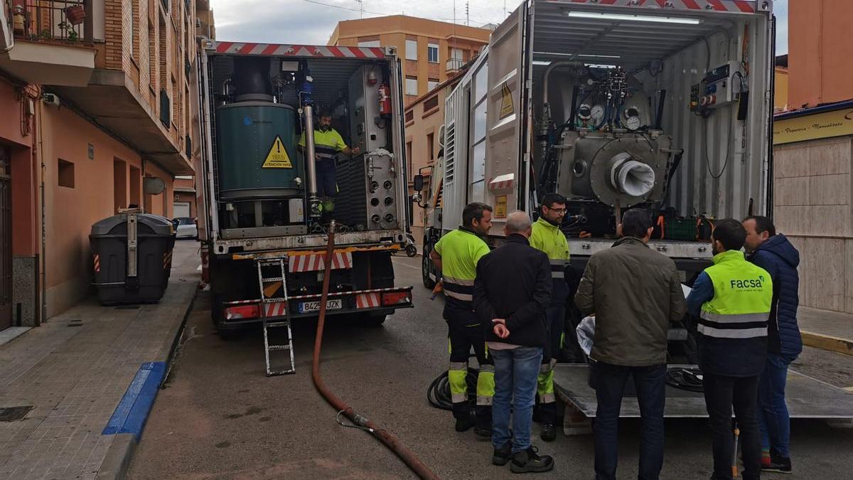 Esta misma semana se ha acometido la mejora de la red de pluviales mediante un innovador sistema