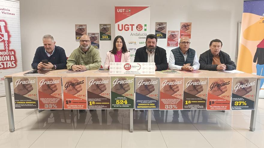 UGT destaca que es la primera fuerza sindical de la provincia de Córdoba