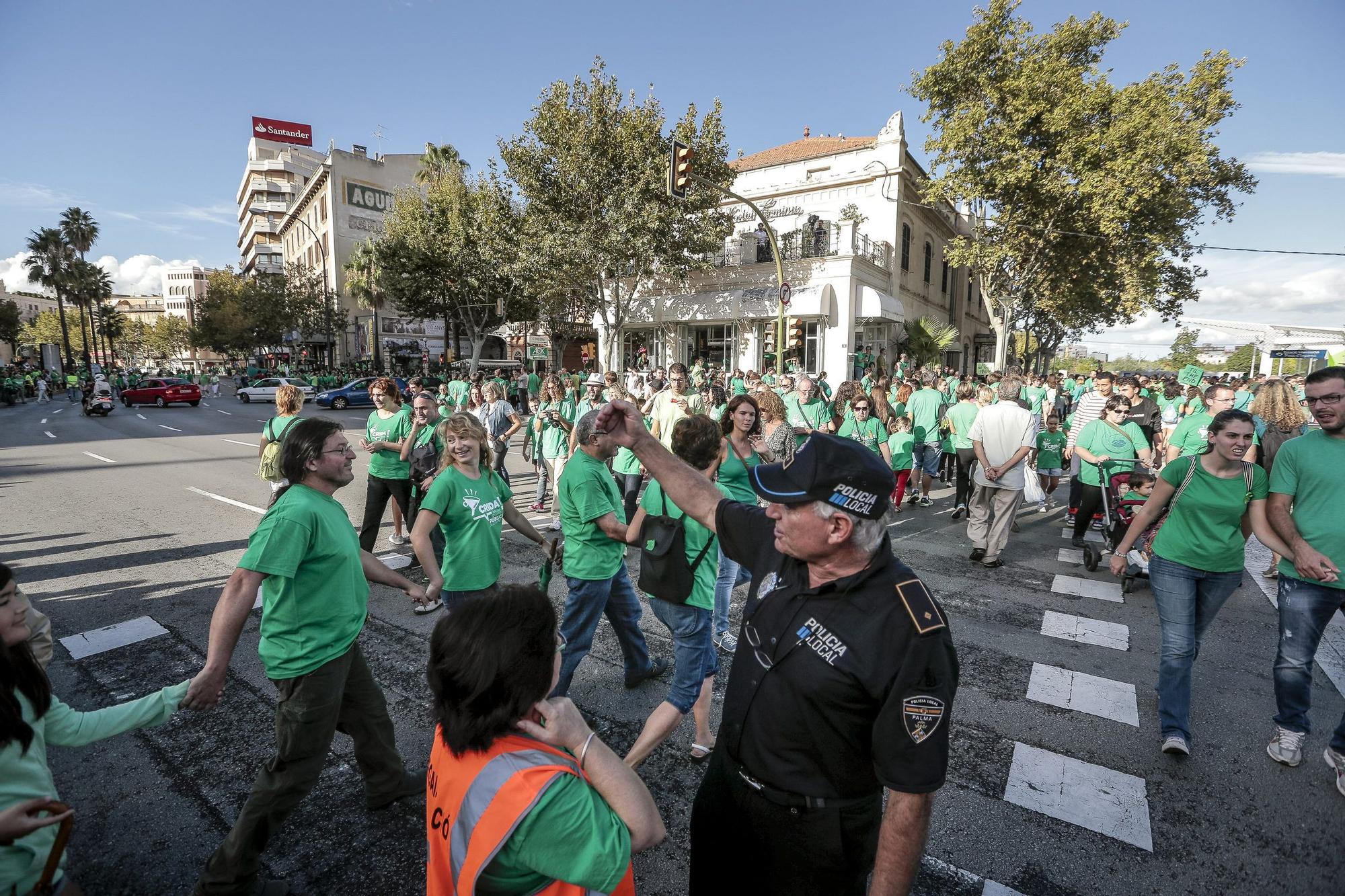 FOTOS | Se cumplen 10 años de la gran manifestcación contra el TIL en Palma