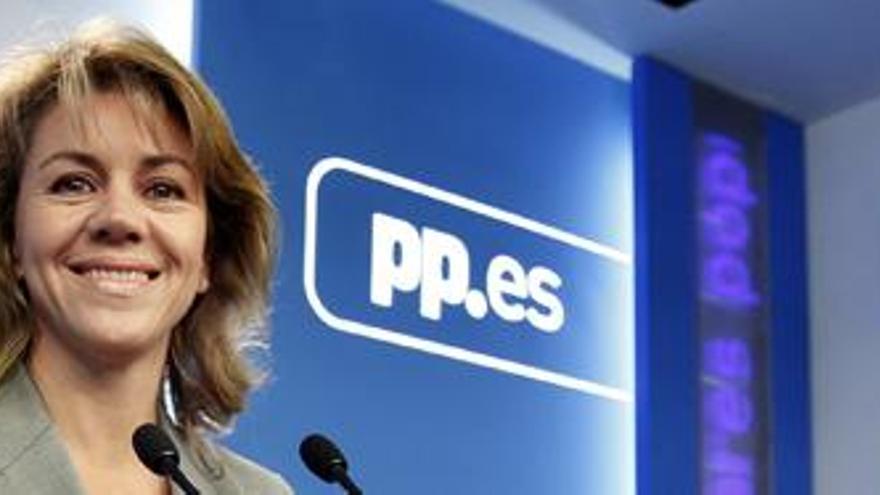 La secretaria general del PP, María Dolores de Cospedal.