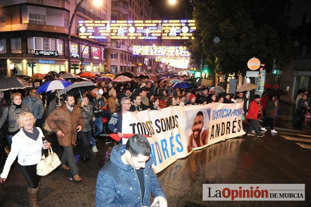 Protesta por la agresión a Andrés Martínez