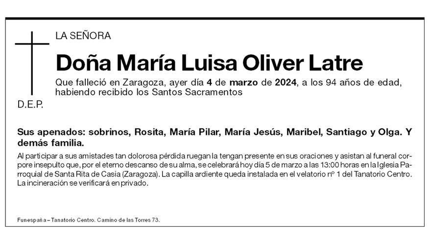 María Luisa Oliver Latre