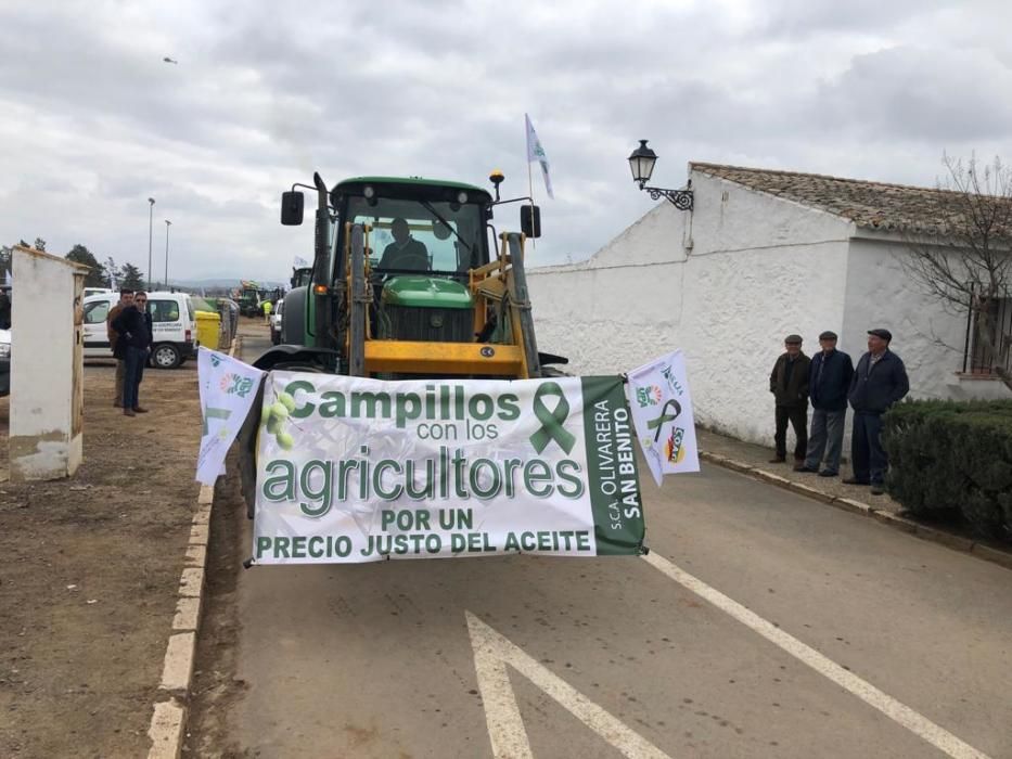 La tractorada arranca en la A-92, a su paso por Antequera.