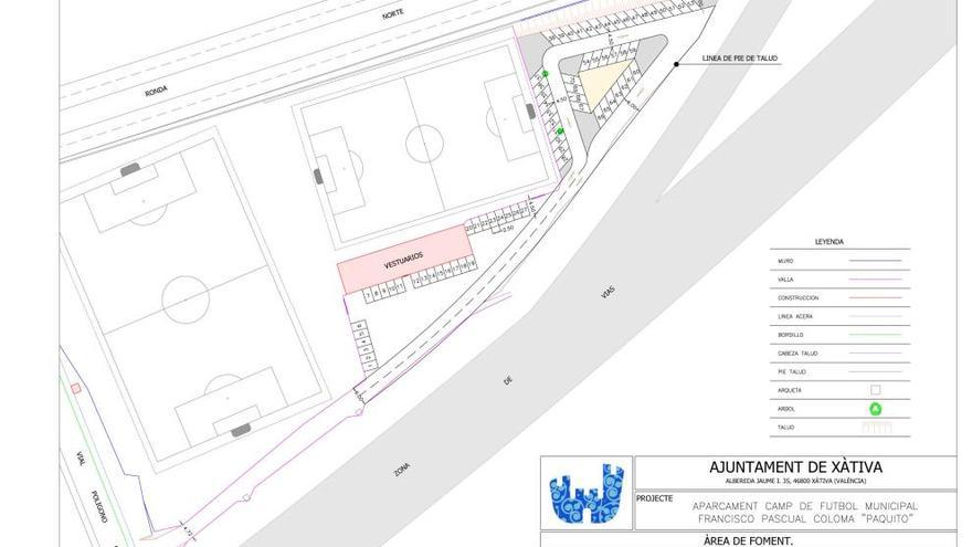 Xàtiva creará 70 plazas de aparcamiento en los accesos del Paquito Coloma para evitar el caos circulatorio