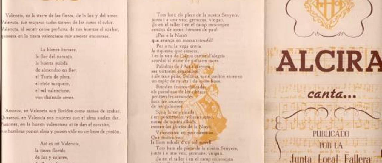 Alzira ya utilizó hace más de 60 años la versión valencianista del himno