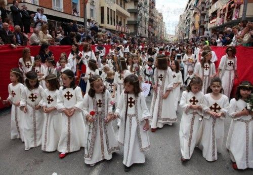 Bando cristiano infantil en Caravaca de la Cruz