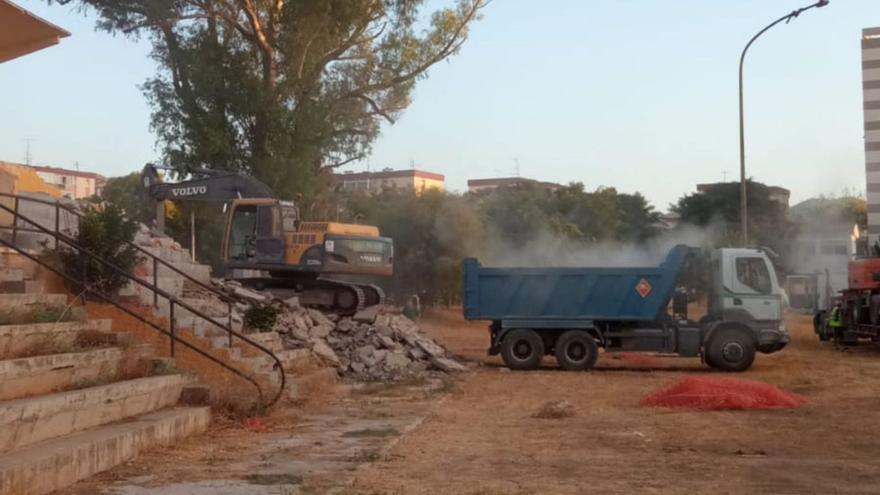 Obras en el instituto La Rosaleda. | L.O.