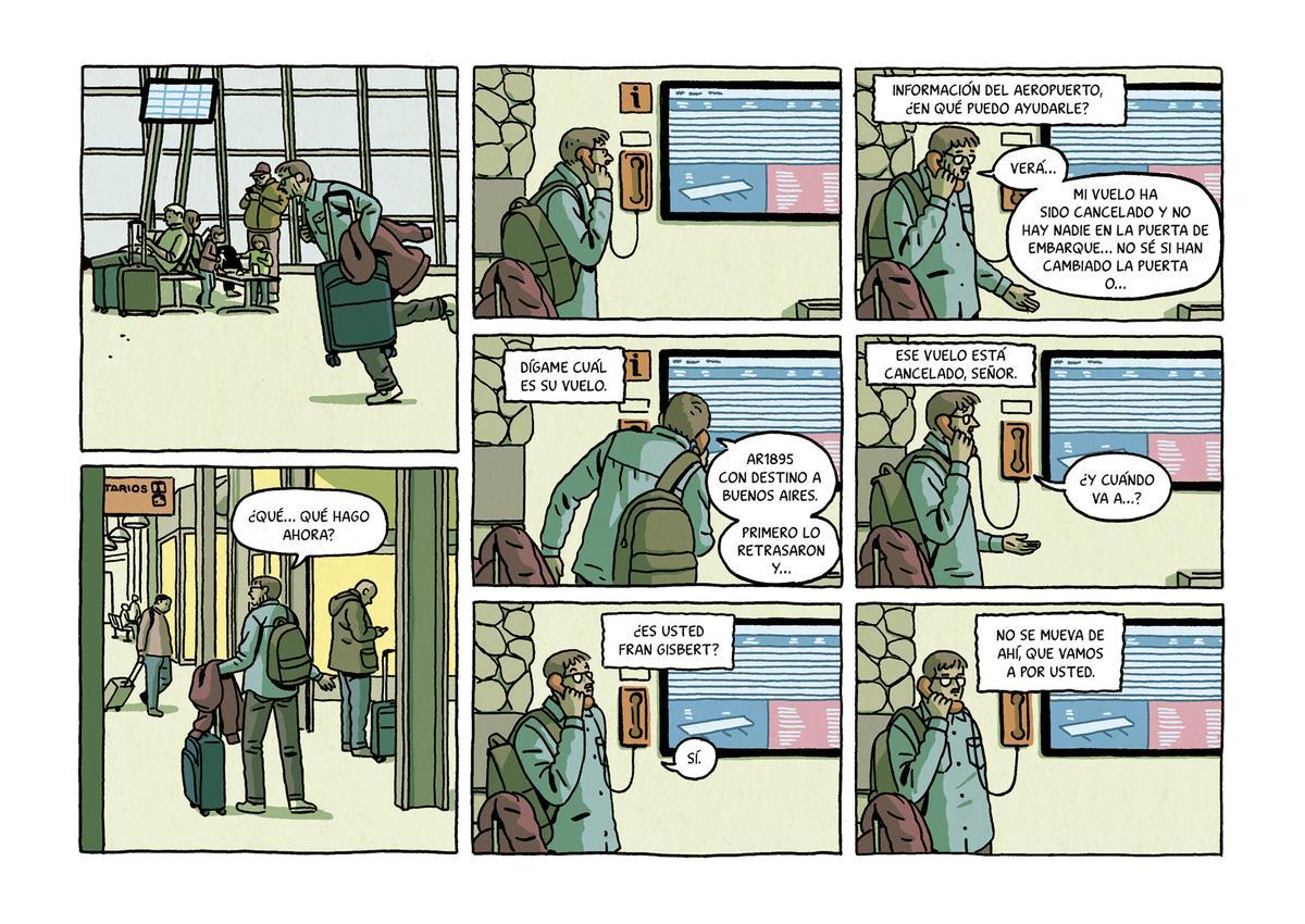Página de "El viaje" de Paco Roca.