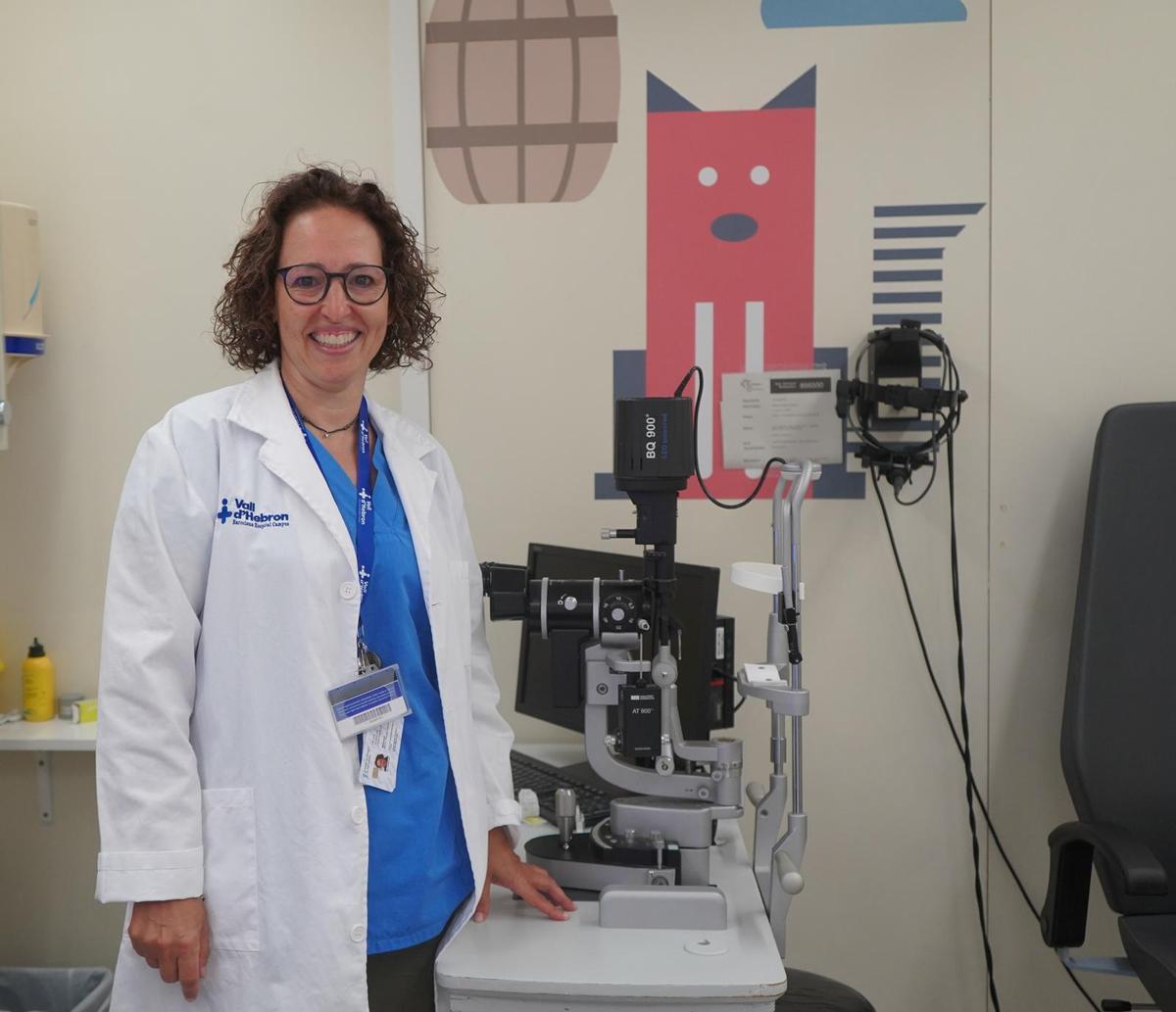 La oftalmóloga pediátrica del Hospital Vall d'Hebron Silvia Alarcón.