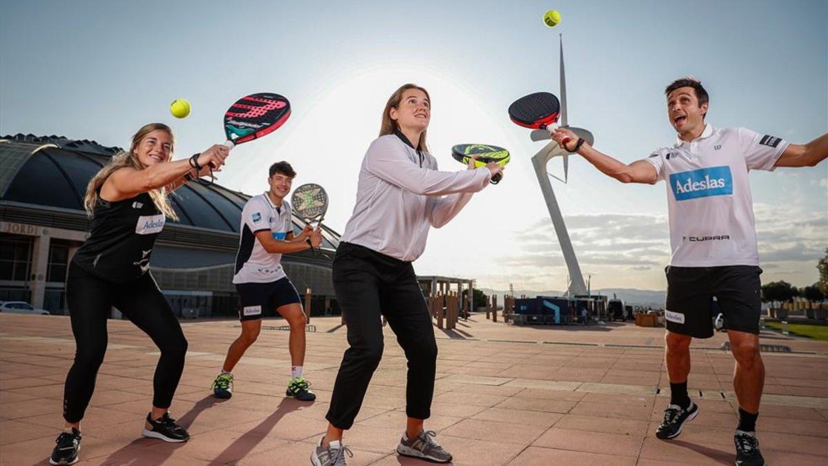 Cuatro estrellas del pádel que quieren triunfar en el Palau Sant Jordi