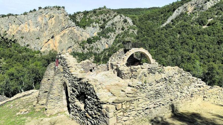 L’espai que ocupa el Casal del Serrat vist a través d’una imatge aèria