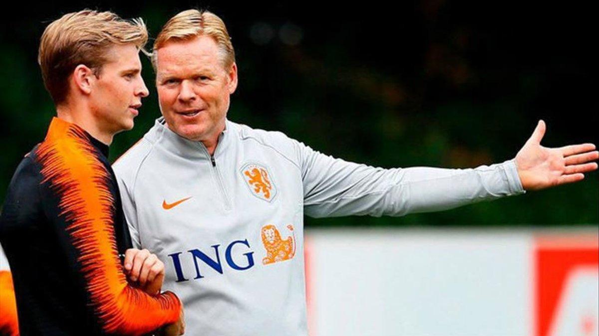 De Jong y Koeman, juntos en la selección