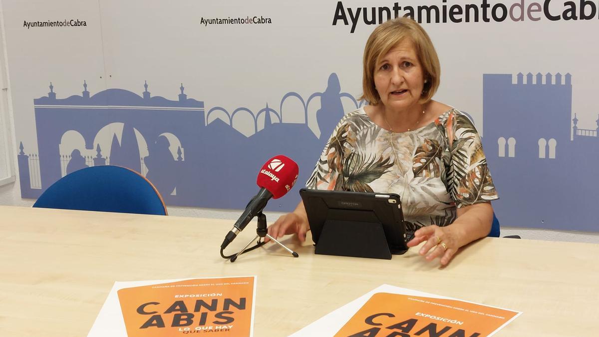 Pilar López, en la presentación de la campaña de concienciación contra las drogas.