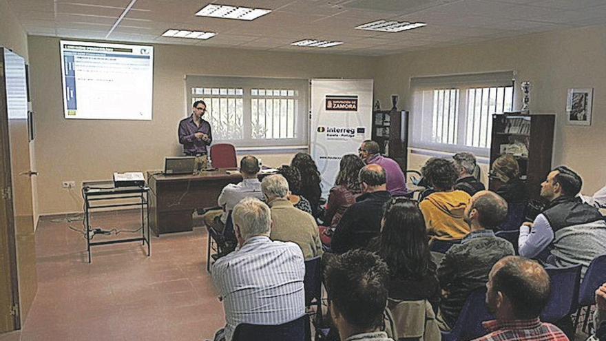 Desarrollo de una de las conferencias impartidas ayer sobre producción ecológica.