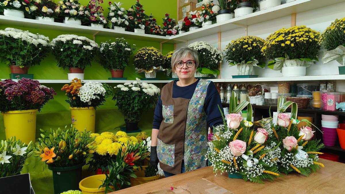 Patricia Bragaña, de la Floristería Arte Novo de A Estrada.