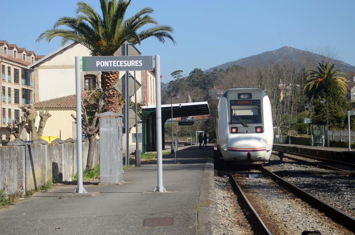 La estación de Pontecesures en una imagen de archivo.