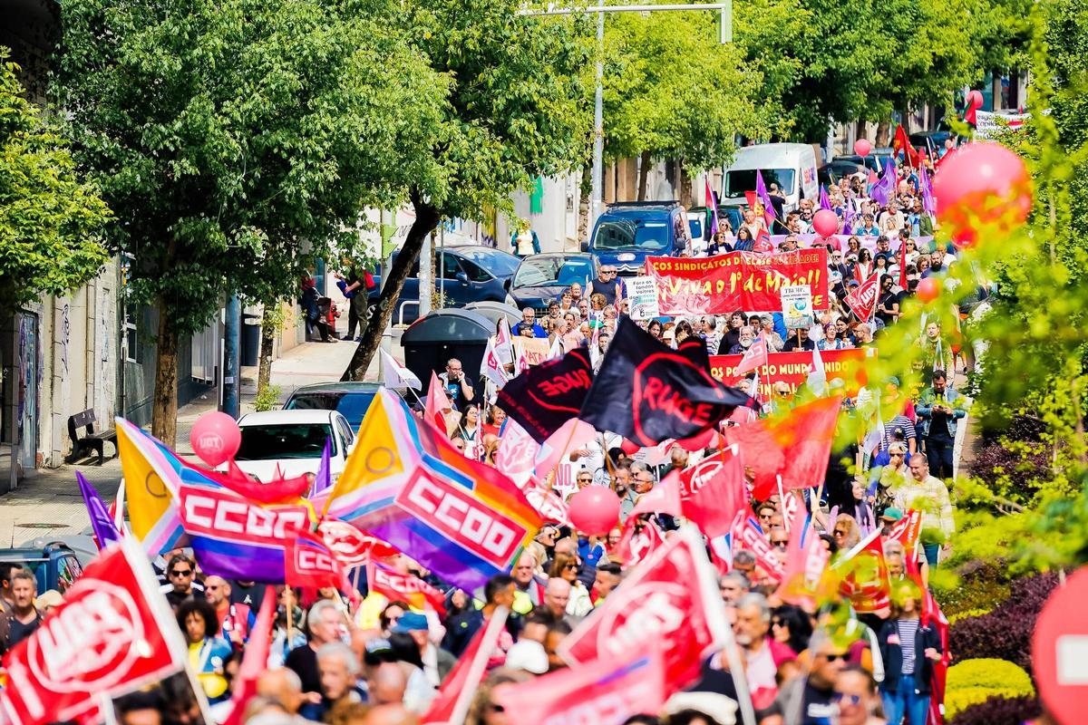 Primero de Mayo en Vigo: por la paz, mejores salarios y vivienda digna