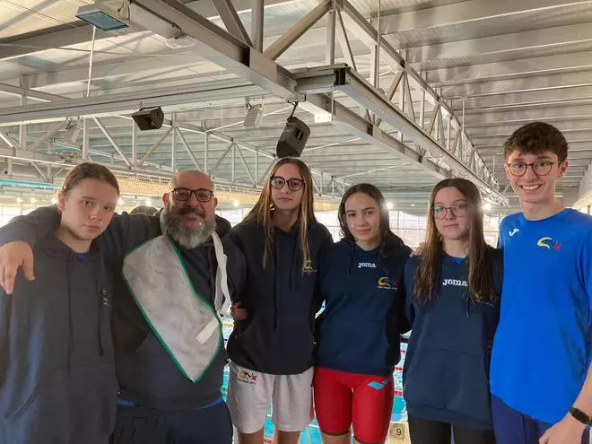 El Natació Xàtiva se alza con dos oros y una plata en el Campeonato Autonómico Infantil de Invierno