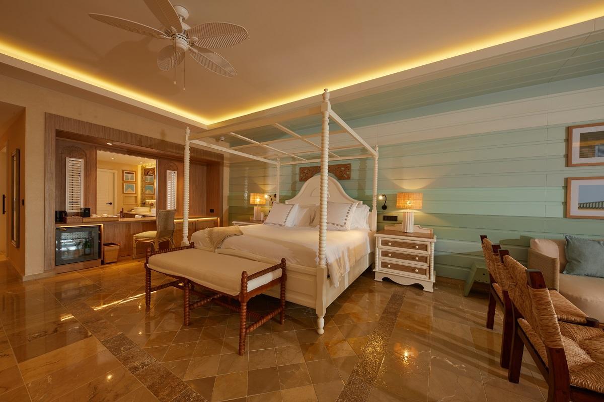 Interior de una de las suites de Cayo Levantado Resort